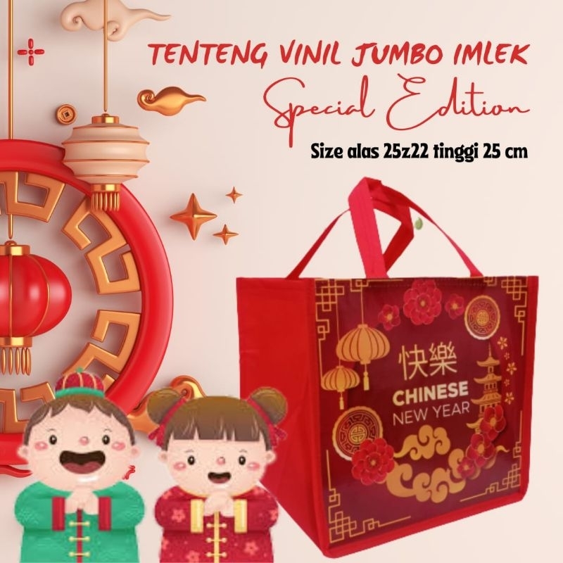 Jual Tas tema Imlek Tenteng Vinil Jumbo | Shopee Indonesia