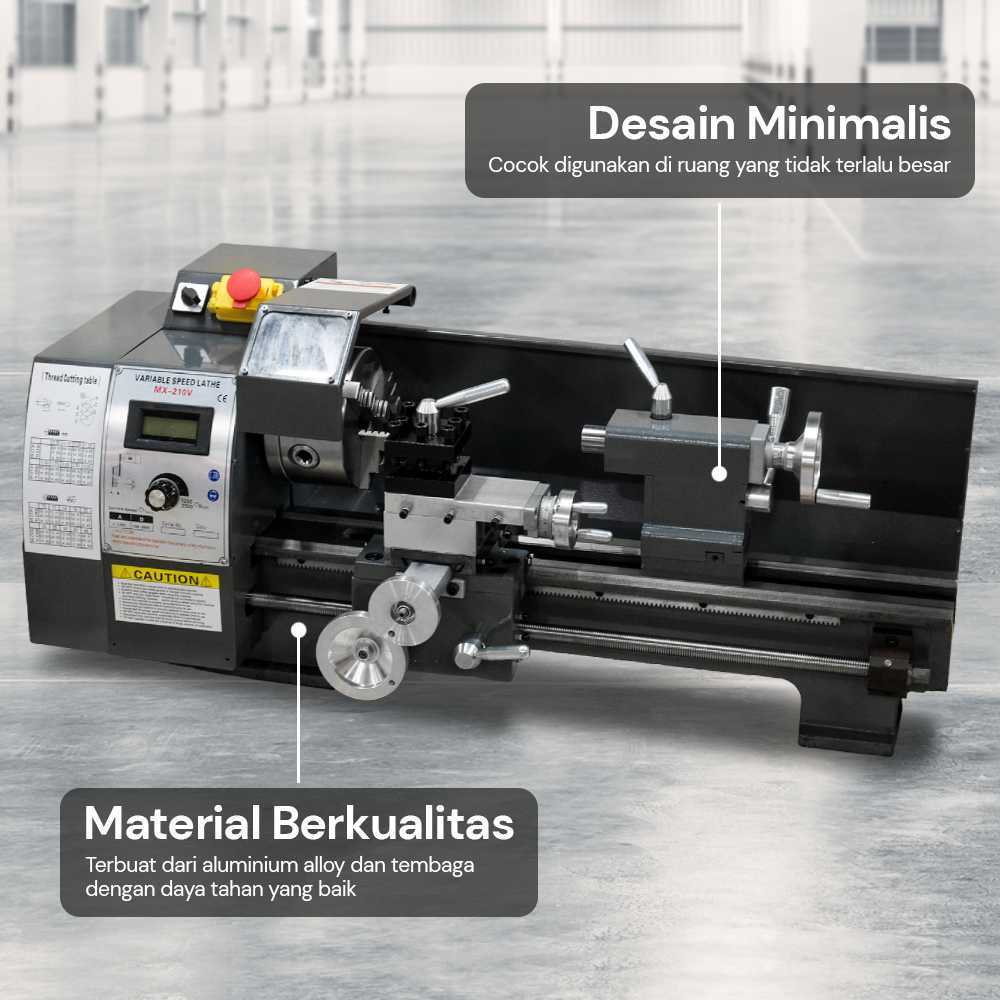 Jual Mesin Bubut Mini Besi Kayu Ukir Almunium Logam Gold Metal Lathe ...