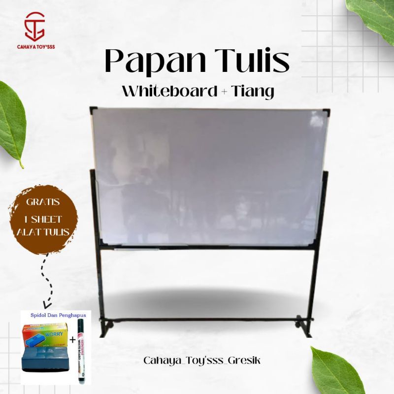 Jual Papan Tulis Whiteboard Standing 120x200 Cm Single Face Shopee Indonesia 4630