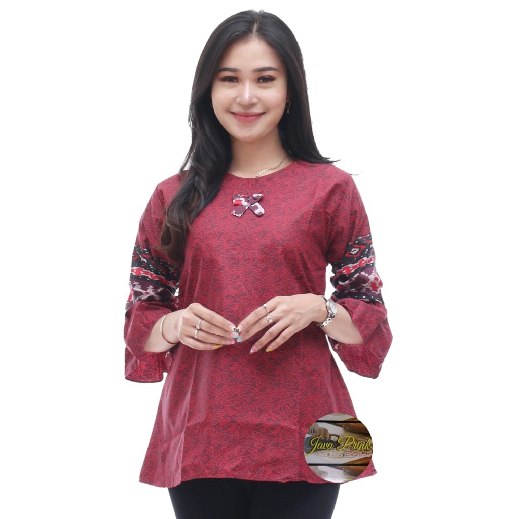 Jual Batikjavaprik Blouse Batik Wanita 12 Motif Murah Berkualitas ...