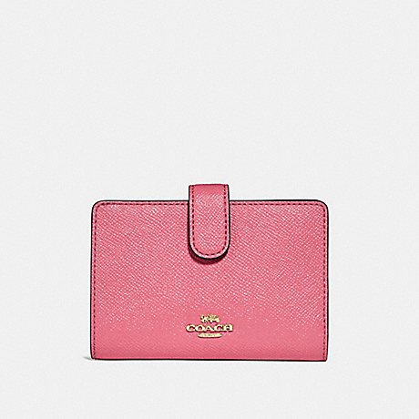 Dompet Coach 11484 Wallet Medium Corner Zip leather pink