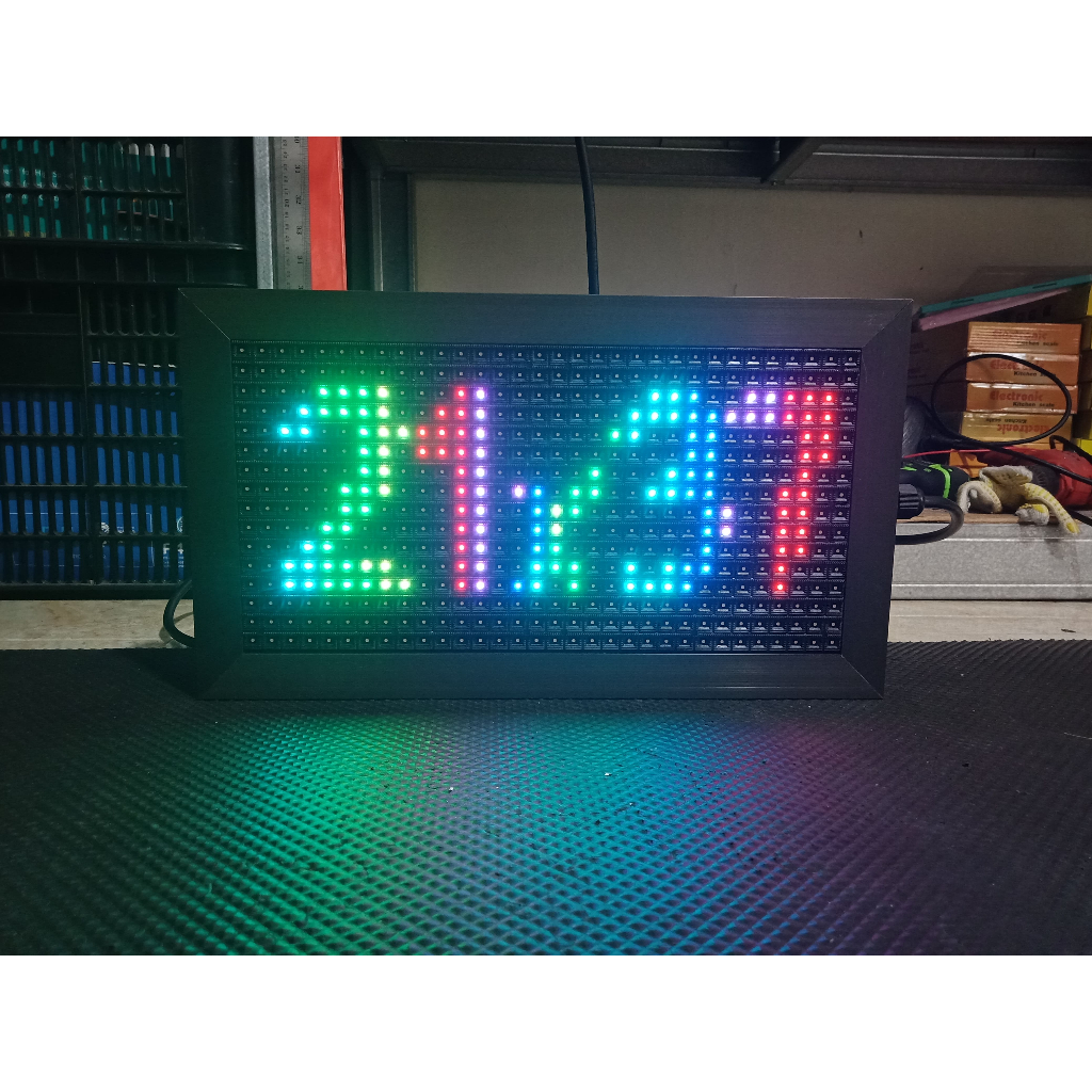 Jual Running Text P5 3 Panel RGB (Multi Warna) Indoor Ukuran 21x101 cm ...