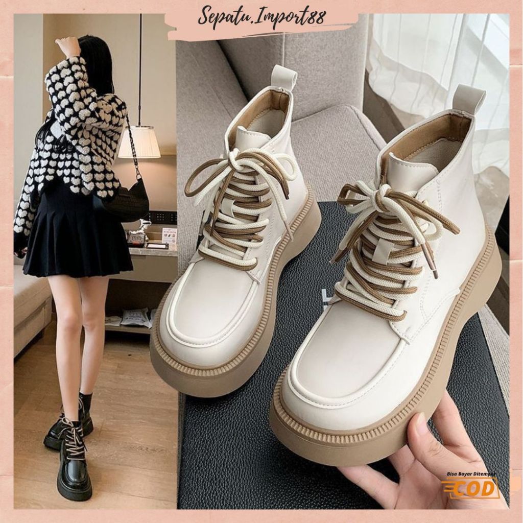 Jual [SEPATU IMPORT88] SP 711 Sepatu Wanita Sneakers Boots