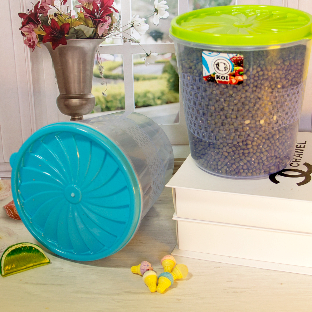 Jual Langgeng Jaya - Toples Plastik Bening Toples Tabung Warna Cerah ...