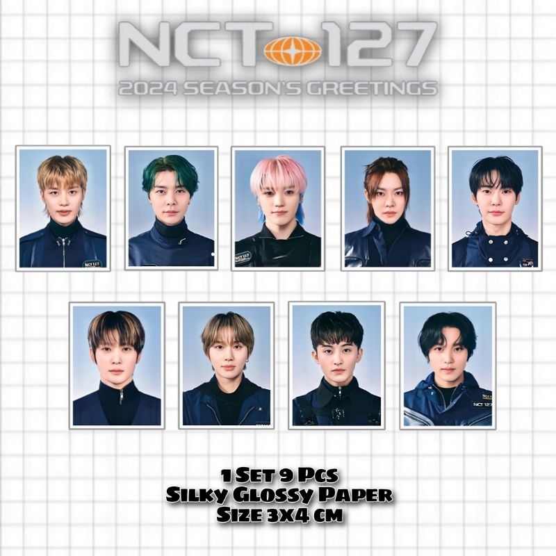 Jual NCT 127 Season Greeting 2024 Pas Foto ID Photo 1 set Shopee