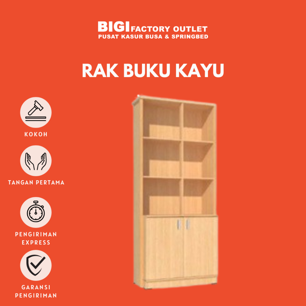 Jual Rak buku kayu, Lemari buku, Rak susun, Lemari file, Filling