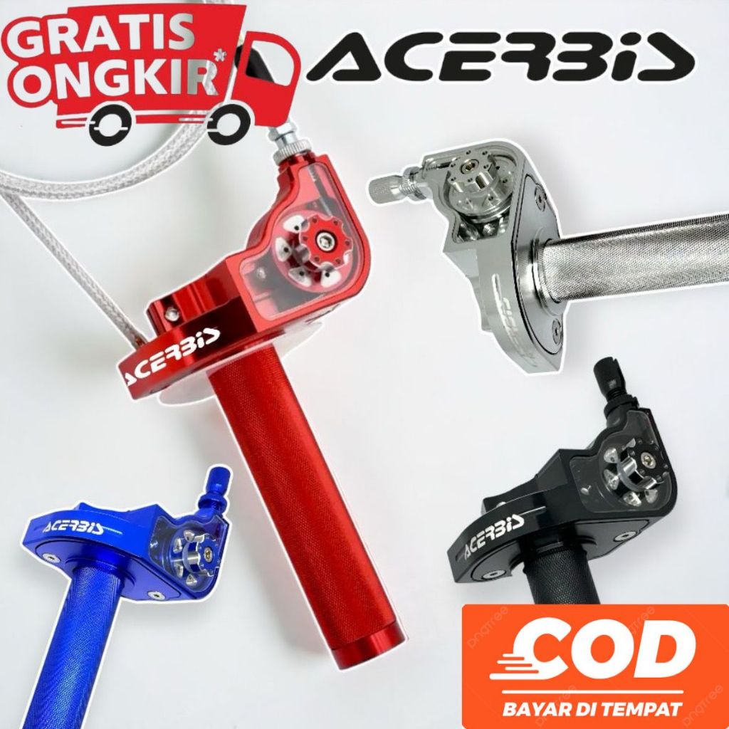 Jual Gas Spontan Acerbis V Full Aluminium Cnc Kabel Shopee Indonesia