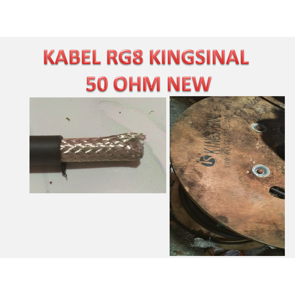 Jual kabel Coaxsial rg8 new 50 Ohm | Shopee Indonesia