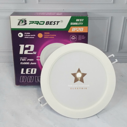 Jual Lampu Downlight Led Inbow Probest 12W 12Watt putih 4,5inch ...