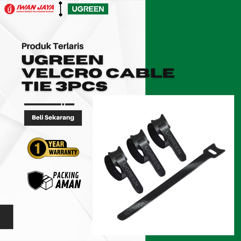 Jual Ugreen Velcro Cable Tie Pcs Shopee Indonesia