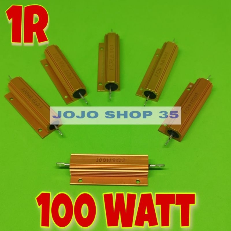 Jual Resistor 1R 100watt 100W 1 Ohm resistor 100 Watt 1ohm Wirewound