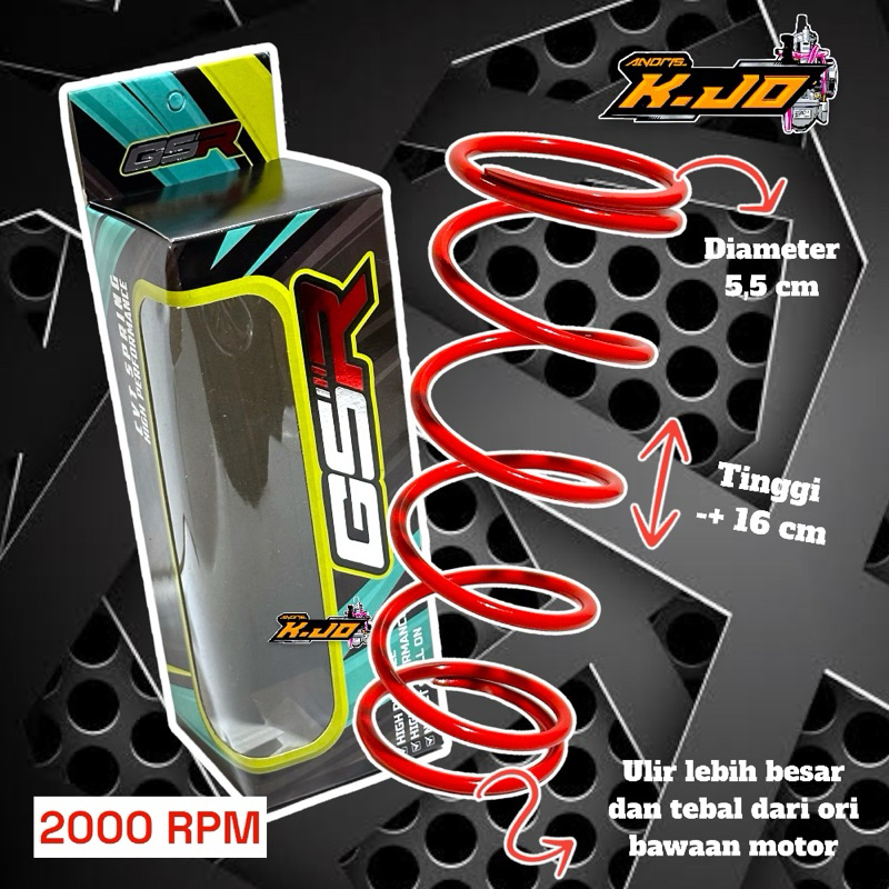 Jual PER CVT RACING 2000 RPM PCX THAILAND By GSR | Shopee Indonesia