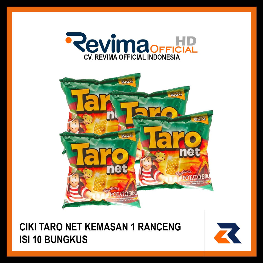 Jual Snack Chiki TARO NET 9gr, kemassan 1 Ranceng isi 10 Bungkus ...