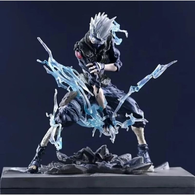 Jual Naruto figure Kakashi chidori iron curtain LED TM studio Shopee