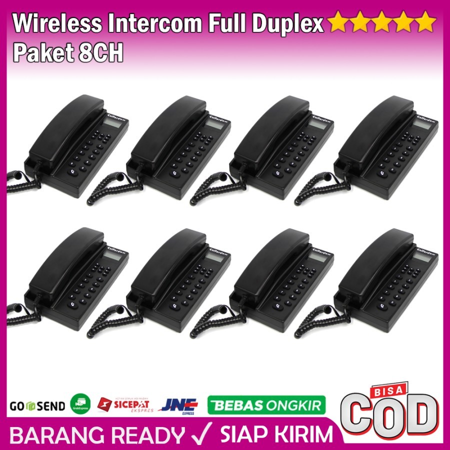 Jual Full Duplex Wireless Intercom Gagang Speakerphone 8CH CALFORD WI ...