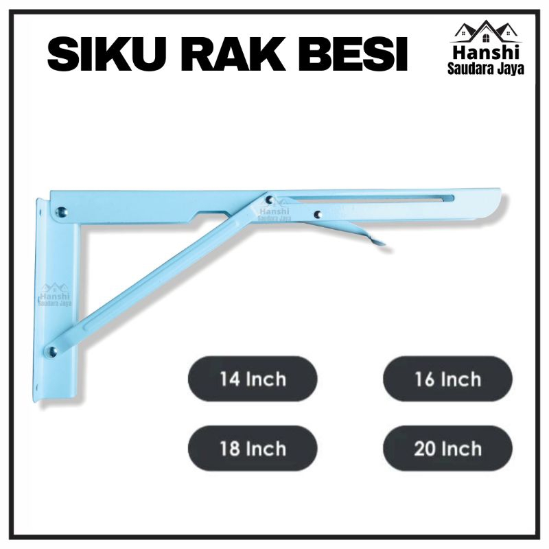 Jual Siku Rak Lipat Braket Bracket Fold Folding 14