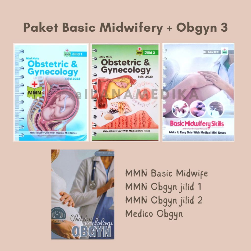 Jual Paket MMN Medicobook Midwifery Kebidanan Obgyn Buku Saku ...