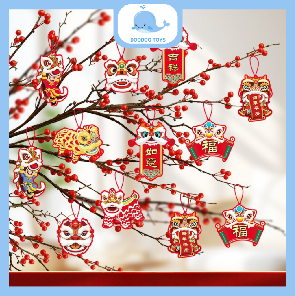 Jual Hiasan Pohon Imlek - Gantungan Pohon Imlek Sin Cia / Tahun Naga