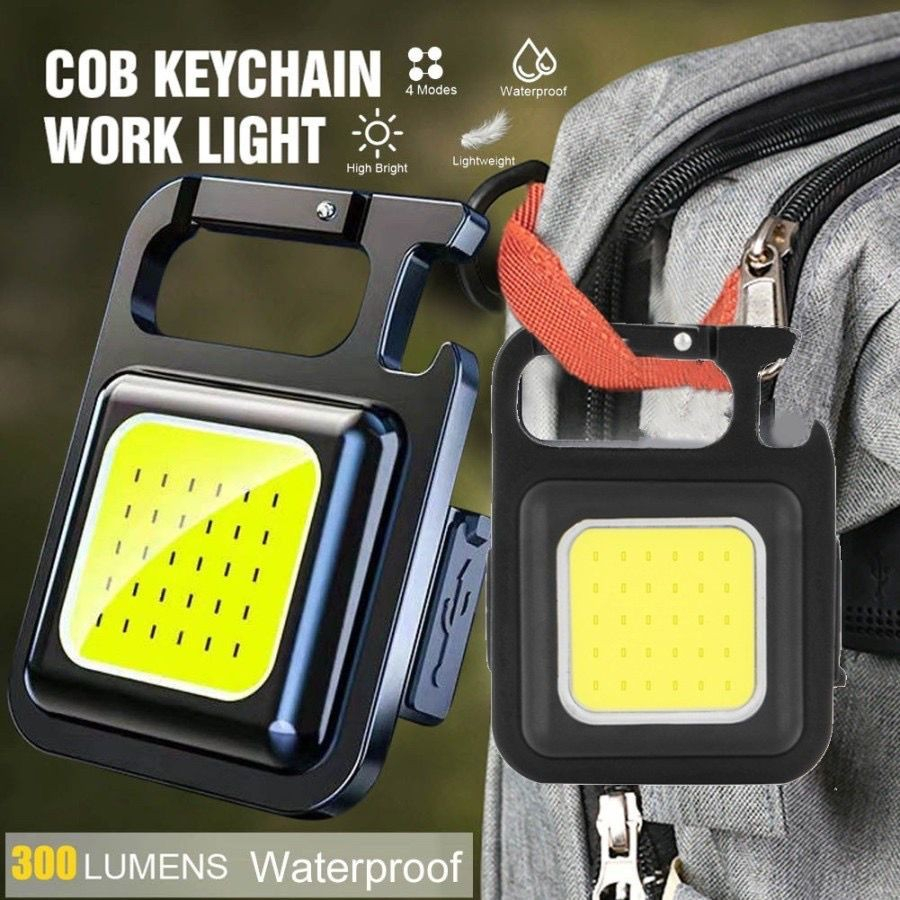 Jual Mini Senter COB Rechargeable Keychain Led Senter Saku Portabel ...
