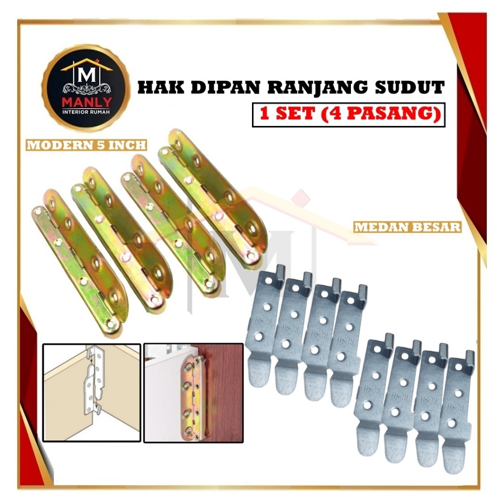 Jual Hak Ranjang Sudut / Bracket Medan Bed Fitting Engsel / Hak DIpan ...