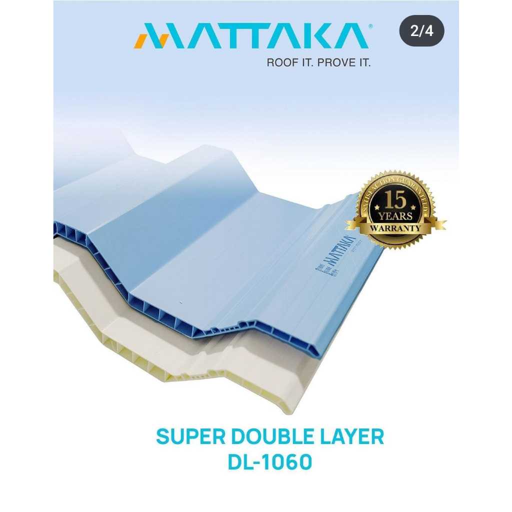 Jual MATTAKA Atap Upvc Double Layer 1060mm | Shopee Indonesia