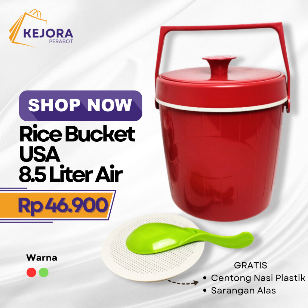 Jual Rice Bucket 8.5 Liter Air / Rice Ice Bucket 8.5 Liter Air / Tempat ...