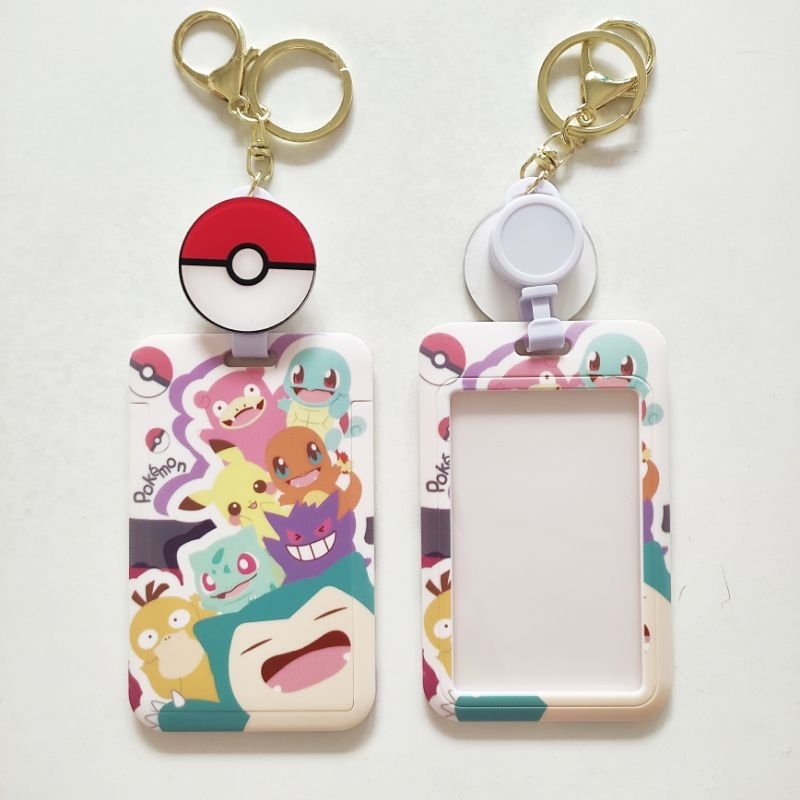 Jual Name Tag ID Card Badge Reel Holder Keychain / Gantungan Wadah Kartu  Identitas e-money Pokemon Go Pikachu | Shopee Indonesia