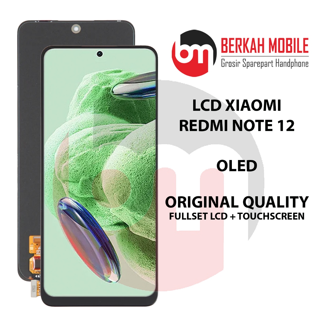 Jual LCD Xiaomi Redmi Note 12 OLED Fingerprint Aktif Fullset ...