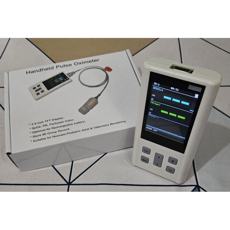 Jual Handheld Pulse Oximeter H100 Saturasi Oksigen Shopee Indonesia