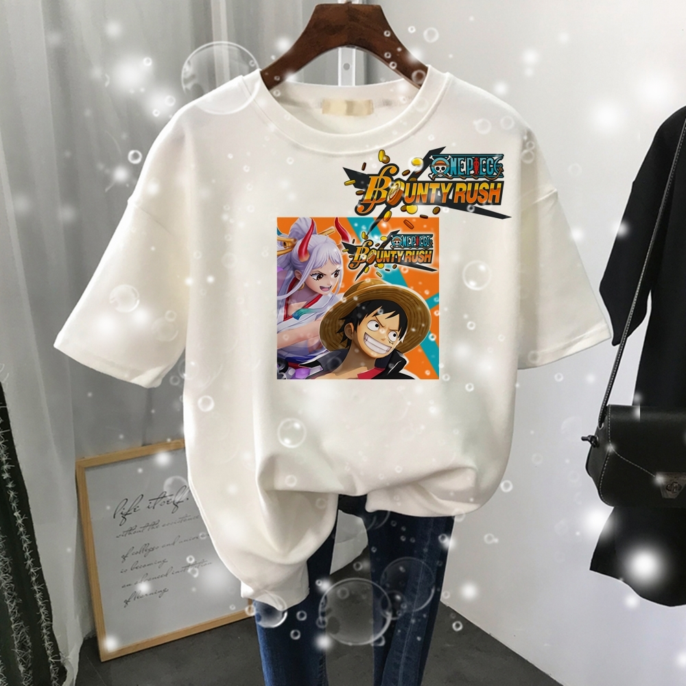 Jual BAJU KAOS Gambar One Piece SABLON CUSTOM OPBR SATUAN FOTO OPBR