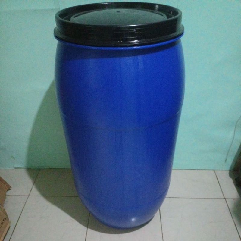 Jual Tong Sampah Drum Plastik Super Tebal Ukuran Liter Bekas