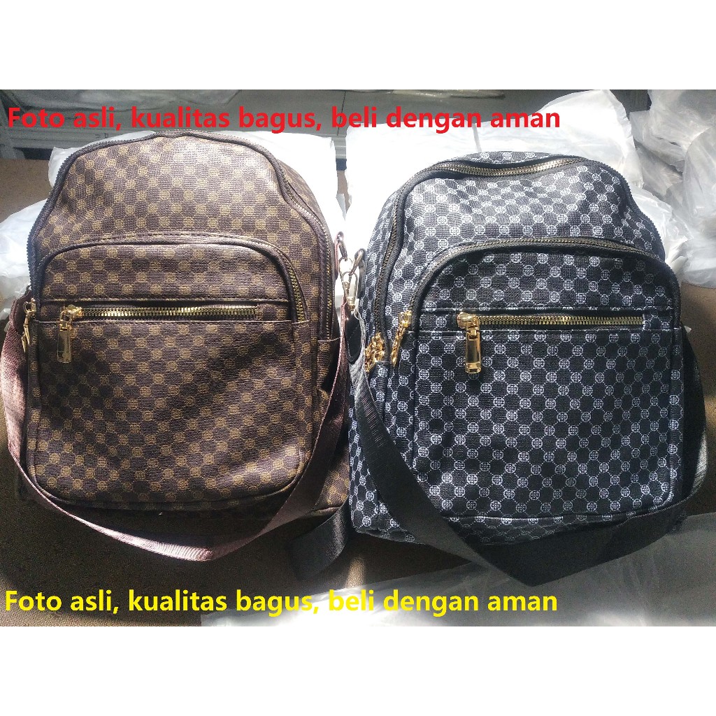 Jual Ransel Wanita Multifunction Ransel Sling shoulder Selempang Bahu ...