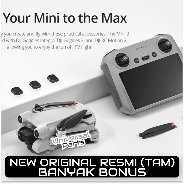 Jual [BARU] DJI MINI 3 PRO RC 1 Garansi Resmi TAM (BANYAK BONUS) 4K ...