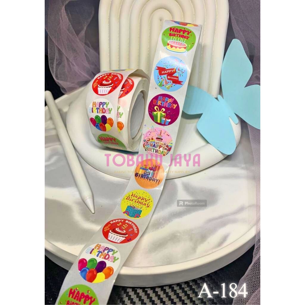 Jual STICKER Happy Birthday / Stiker HBD / Stiker Label Happy Birthday