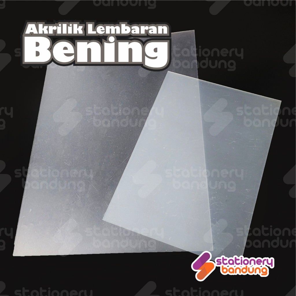 Jual Akrilik Acrylic Bening Transparan Lembaran Tebal 2mm Ukuran A4 A3