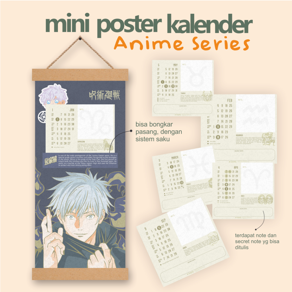 Jual Kalender 2024 Anime Series Shopee Indonesia