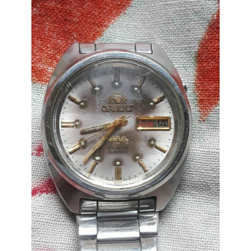 Jual Jam Tangan Vintage Orient AAA Crystal Kaca Cutting Original ...