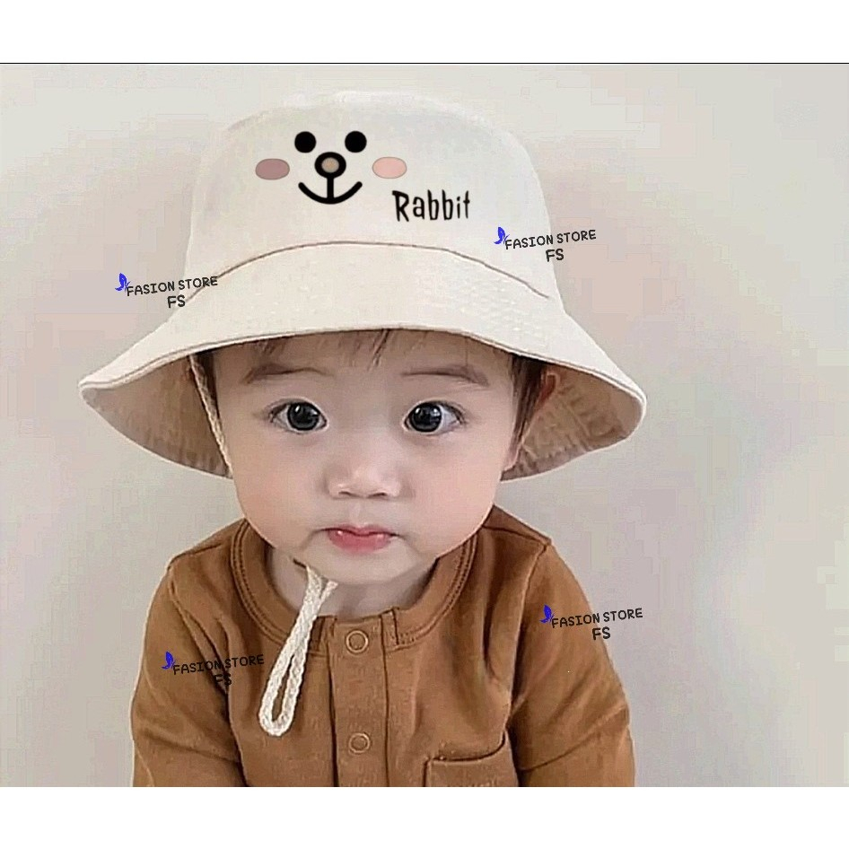 Jual topi pria store-topi bucket anak motif rabbit dan bear lucu imut ...