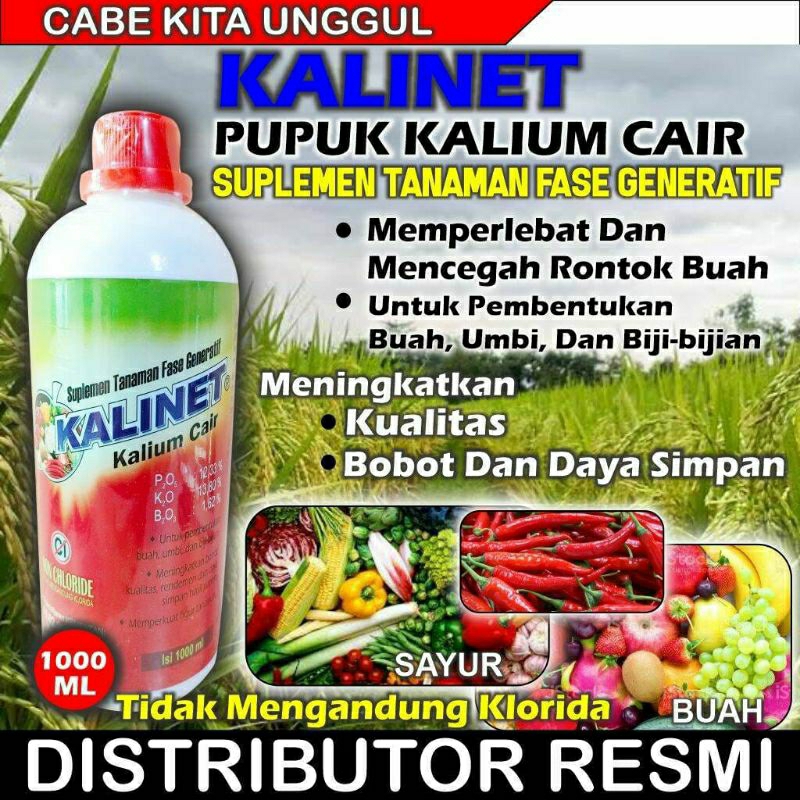 Jual Pupuk Kalinet Kalium Cair Suplemen Tanaman Fase Generatif Untuk Semua Jenis Tanaman 5131