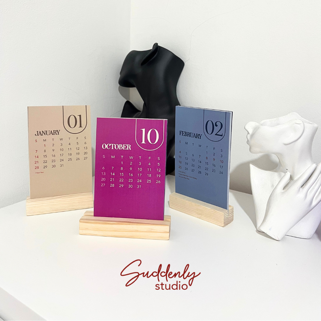 Jual Desk Calendar 2024 - Kalender Meja #1 - SUDDENLY STUDIO | Shopee ...
