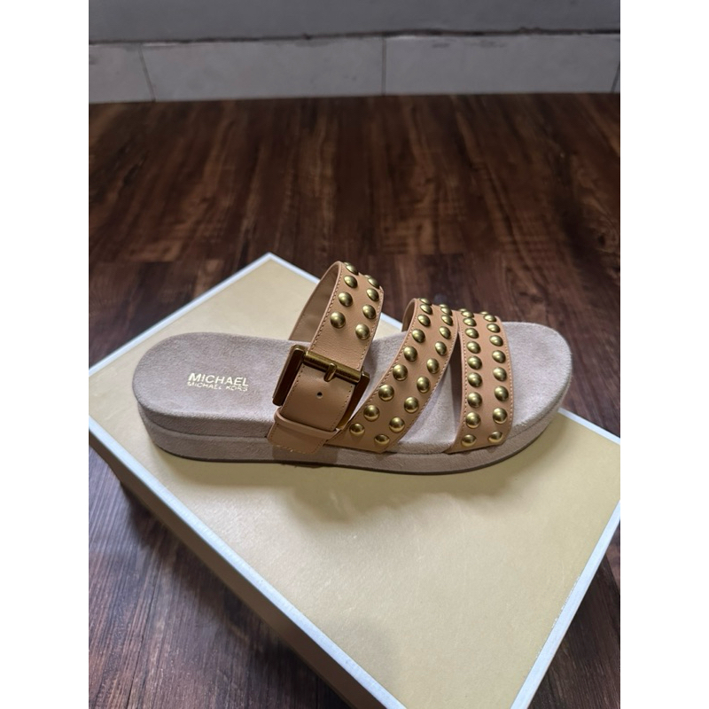 Ansel studded 2024 leather slide sandal