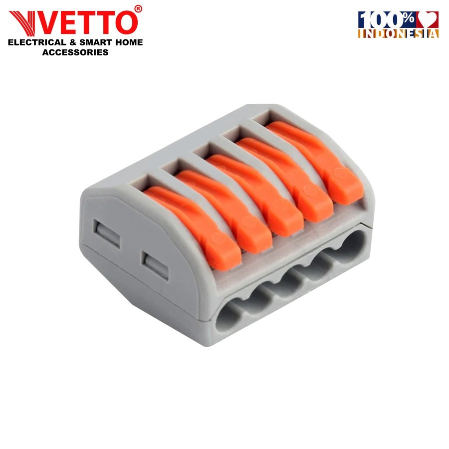 Jual VETTO Quick Wire Connector 5 Phase - Terminal Tuas 5 PIN | Shopee ...