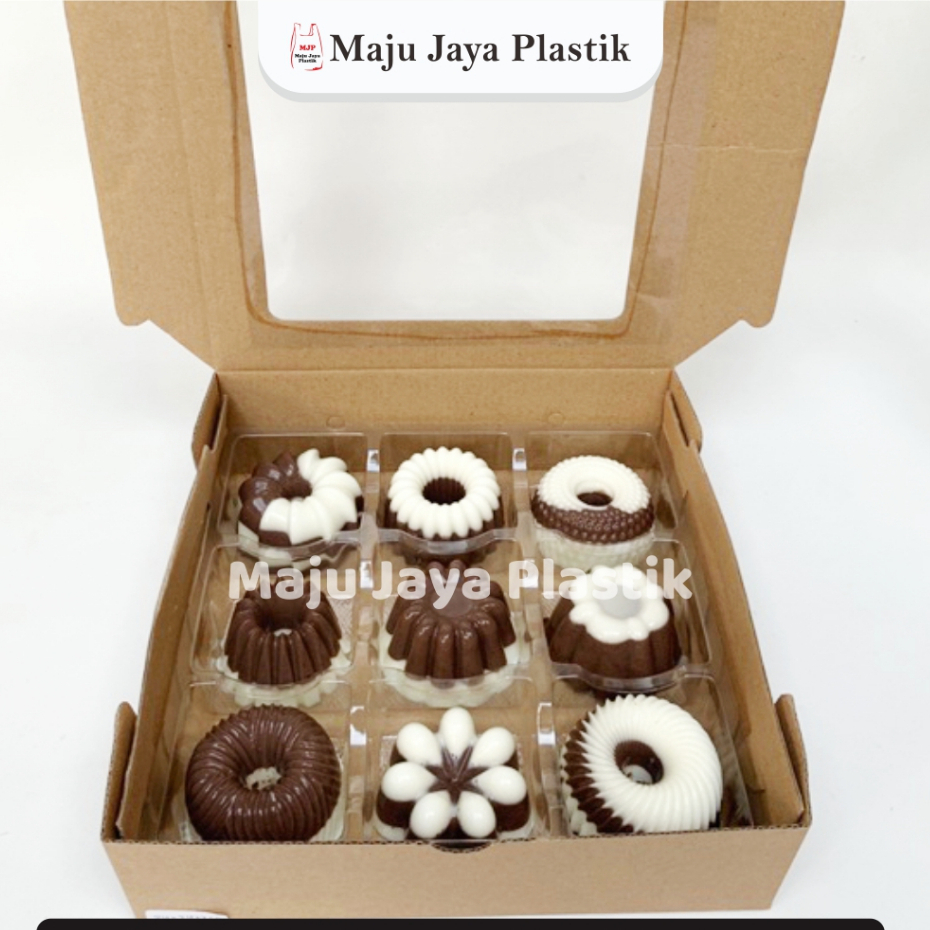 Jual Min Pcs Tray Mika Puding Dan Cake Isi Slot Mika Alas Tatakan