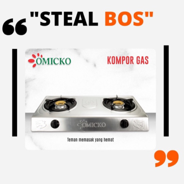 Jual Omicko Kompor 2 Tungku Omicko Kompor 2 Tungku Omicko Stainless