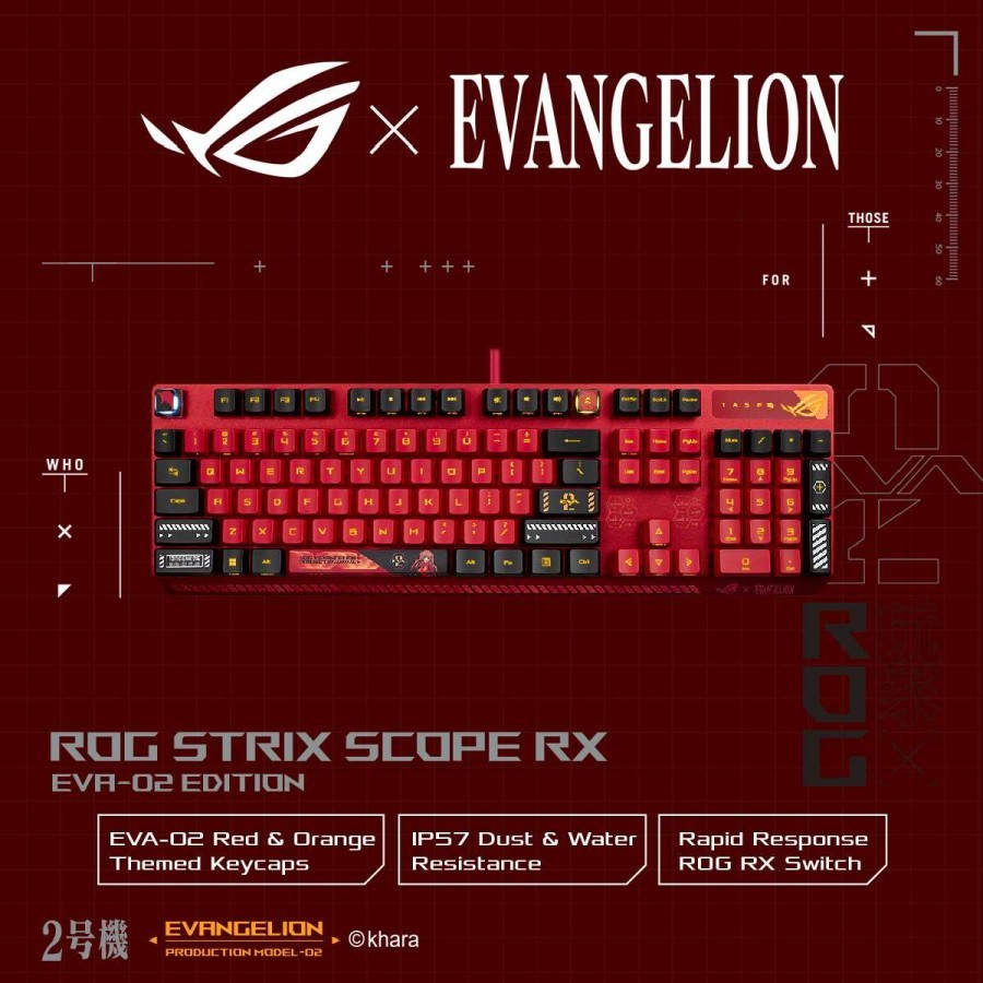 Jual ASUS ROG Strix Scope RX EVA-02 Edition Mechanical Gaming Keyboard ...