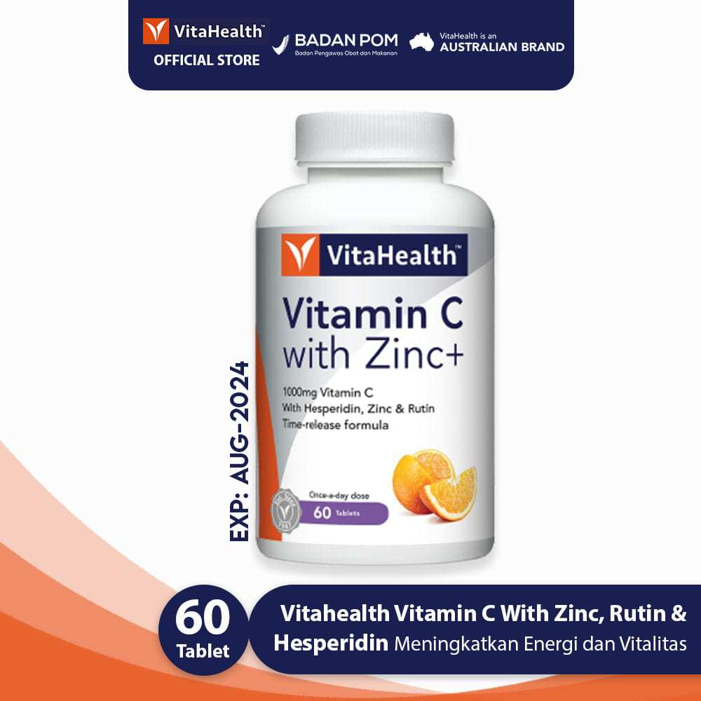 Jual Vitahealth Vitamin C 1000 mg with Zinc, Rutin & Hesperidin