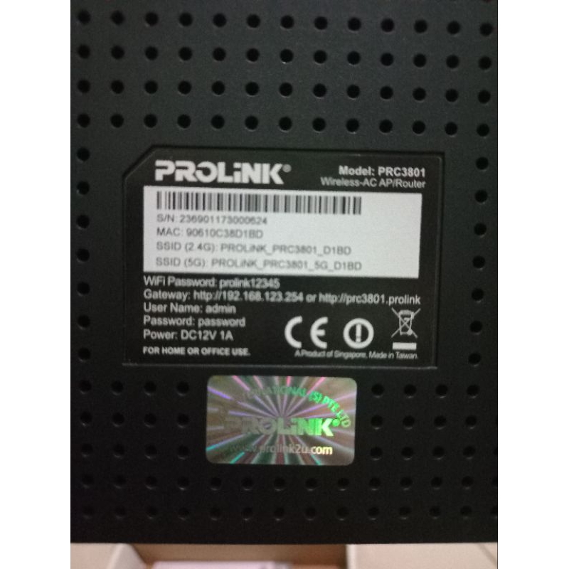 Jual PROLINK PRC3801 Wireless AC1200 MUMIMO DualBand Gigabit Shopee