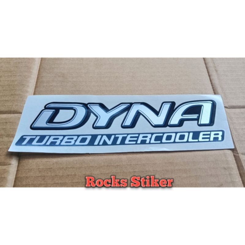 Jual Stiker mobil Dyna Turbo Intercooler 130HT satu set / Stiker Dyna ...