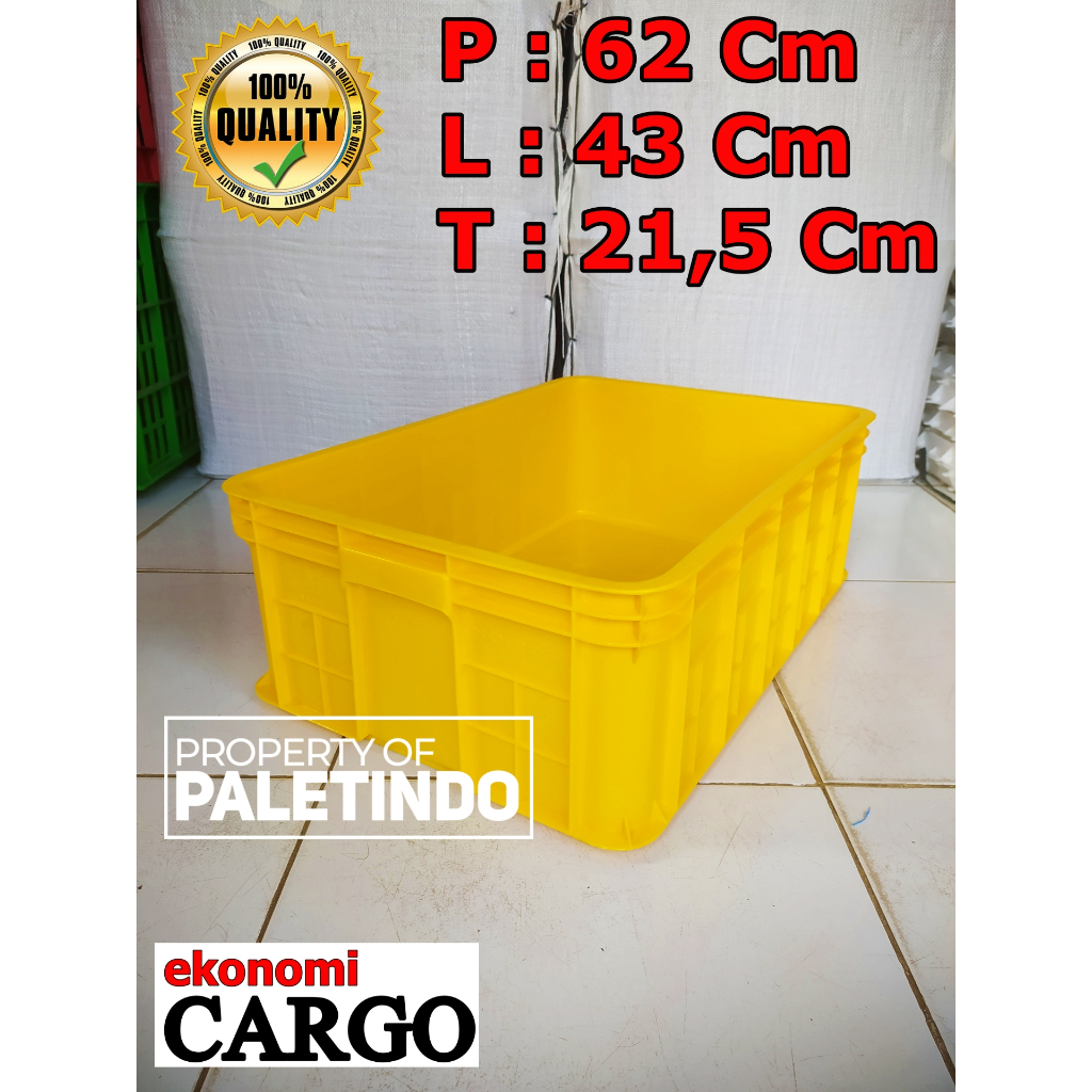 Jual Keranjang Plastik Solid / Bak Kolam Ikan 62 x 43 x 21,5 Cm Kirim ...