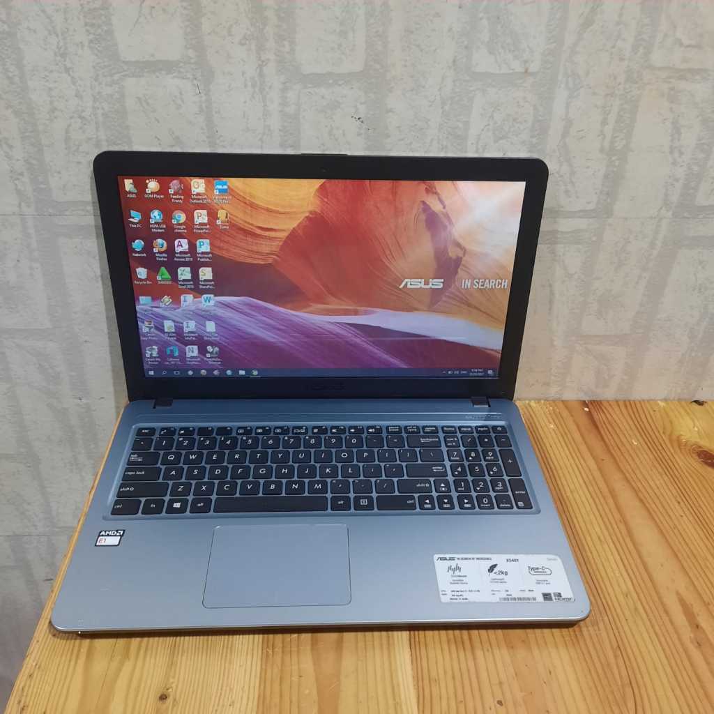 Jual Laptop Asus X540Y, Amd E1-7010, HDD 500Gb, Ram 2Gb, Amd Radeon R2 |  Shopee Indonesia